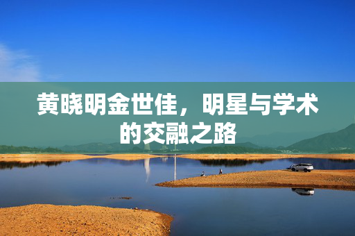 黄晓明金世佳，明星与学术的交融之路