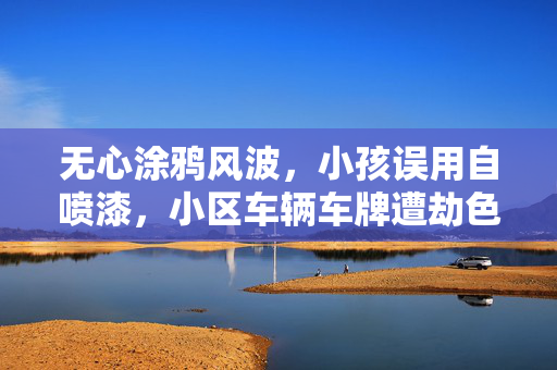 无心涂鸦风波，小孩误用自喷漆，小区车辆车牌遭劫色