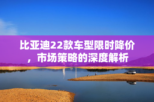 比亚迪22款车型限时降价，市场策略的深度解析