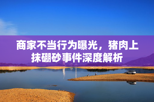 商家不当行为曝光，猪肉上抹硼砂事件深度解析