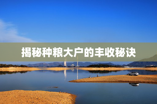 揭秘种粮大户的丰收秘诀