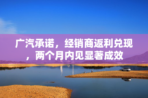 广汽承诺，经销商返利兑现，两个月内见显著成效