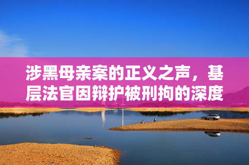 涉黑母亲案的正义之声，基层法官因辩护被刑拘的深度解读