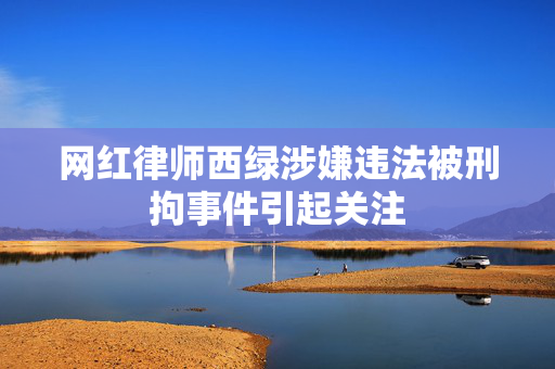 网红律师西绿涉嫌违法被刑拘事件引起关注