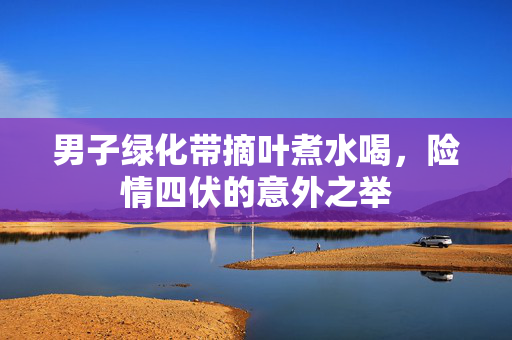 男子绿化带摘叶煮水喝，险情四伏的意外之举
