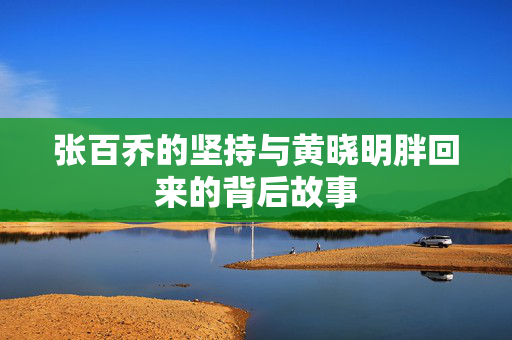 张百乔的坚持与黄晓明胖回来的背后故事