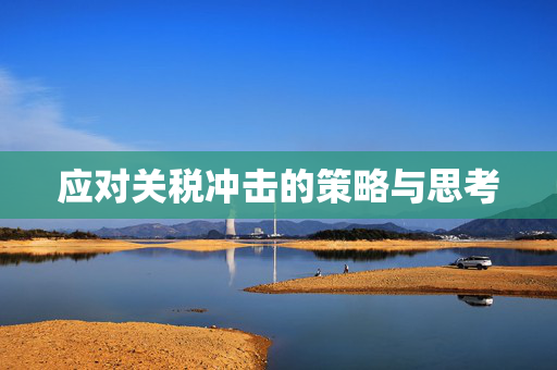 应对关税冲击的策略与思考